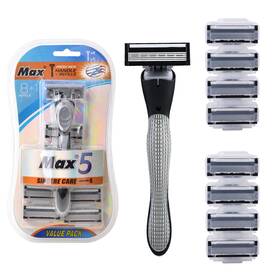 Eh9100730 Donwell New Razor Handle With 8 Refill Knife Blades Cartridges Value Sealed Best Gifts