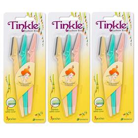 Dorco 705353284748 Tinkle Dermaplaning Tool 9ct Dermaplane Razor For Women Safe And Easy Peach Fu