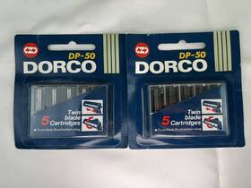 Dp-50 Dorco 801038120072 Vintage 5 Twin Blades Cartridges Razor Refill 2 Packs