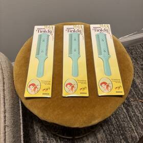 D123 Dorco 801038200170 Tinkle Hair Cutter Razor Comb Green - Pack Of 3