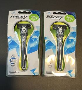 Dorco 801038569505 2 Packs Pace 7 Blades Razor System Handles Cartridges Combo From Korea