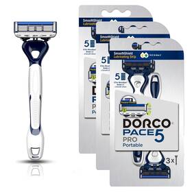 Dorco 842424004819 Pace 5 Pro - Blade Disposable Razors Value Pack 9