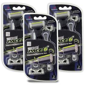 Dorco 896803002248 Pace 6 Plus - Six Blade Disposable Razors With Trimmer Value Pack 9
