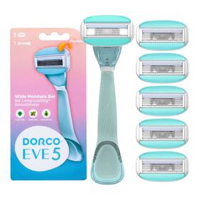 Dorco Eve 813941029180 5 Razors - Smooth Shaving For Women With 1 Handle And 6 Cartridge Refill