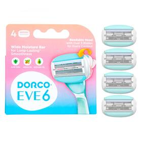 Eve6 Dorco Eve 813941029333 Razor For Women 6 Long-lasting Blades 4 Refills -