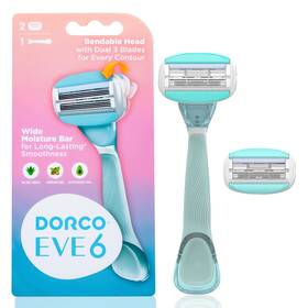 Eve6 Dorco Eve 813941029425 Razors For Extra Smooth Shaving 1 Razor Handle And 2 Blade