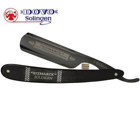 10682082 Dovo Bismarck Carbon Steel 6/8 Inch Straight Razor Ebony Wood Scale Solingen Germany