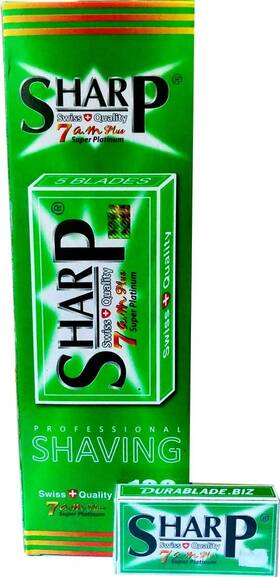 Durablade 7901518515372 100 Sharp 7am Super Platinum Double Edge Razor Blades 1 Count Pack Of