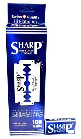 Durablade 7901523515374 100 Sharp Hi Platinum Double Edge Razor Blades For 1 Count Pack Of
