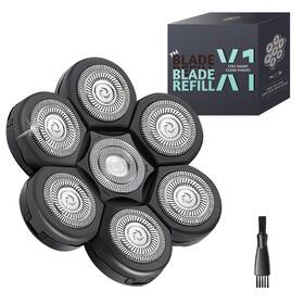 B0cl92d1wb E-hunter Electric Razor Replacement Heads 7-pack Wet Dry Shaver