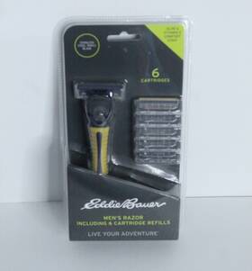 Eddie Bauer 802875292821 Mens Razor Including 6 Cartridges Refills New Unopened Package