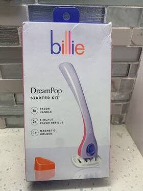 Edgewell Personal Care 313056264259 Billie Dream Pop Women S Razor Kit 1 Handle 2 X 5 Blade Refills Magnetic Holder