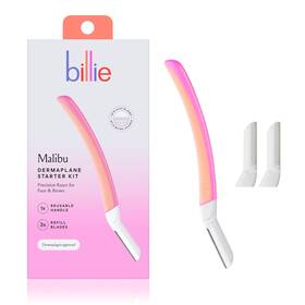 Edgewell Personal Care 313096112152 Billie - Dermaplane Starter Kit Reusable Handle 3 Refill Blades Remove Fac