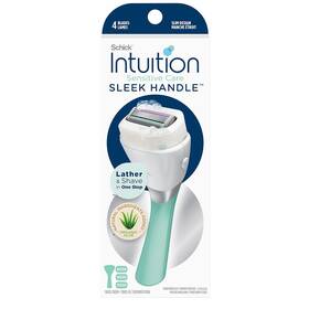 Edgewell Personal Care 711181706468 Schick Intuition Sleek Razors For Women With Sensitive Skin 1 Razor And 3 Intuit