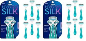 Edgewell Personal Care 744759453778 Schick Hydro Silk Sensitive Skin Disposable Razors For Womens 6 Count Pack Of