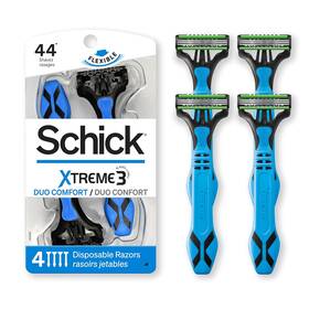 W301506900 Edgewell Schick Xtreme 3 Duo Comfort Disposable Razor For Men 4 Count
