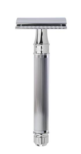 Edwin Jagger 055299011577 Chrome Lined Double Edge Razor - Long Handle