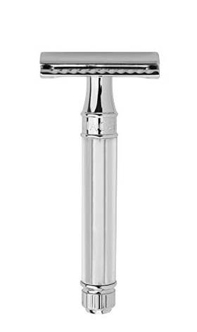 Edwin Jagger 764007389086 Double Edge Safety Razor Regular Handle Chrome Octagonal