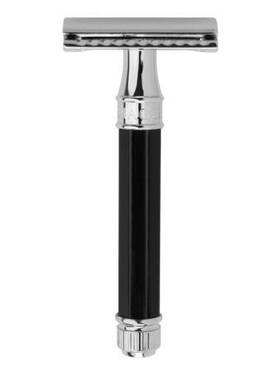 De86811bl Edwin Jagger No. De86811 Octagon Handled Double Edge Razor - Ebony Color