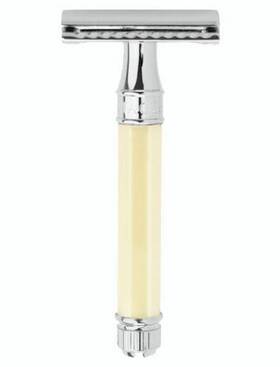 De87811bl Edwin Jagger No. De87811 Octagon Handled Double Edge Razor - Ivory Color