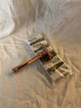 De89811gbl Edwin Jagger Closed Comb Rose Gold Octagon Safety Razor