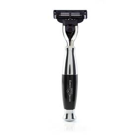 R366cr Edwin Jagger Ebony Handle Chrome Plated Gillette Mach3 Razor