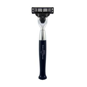R726cr Edwin Jagger Imitation Ebony Handle Chrome Plated Gillette Mach3 Razor