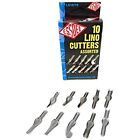 La10-10 Essdee Linoleum Cutter Tools Style 1 To 10 Sizes Lino Blades High Carbon