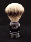 Euro-tp-extra Zenith Black Plastic Silvertip Shave Made In Palermo Italy