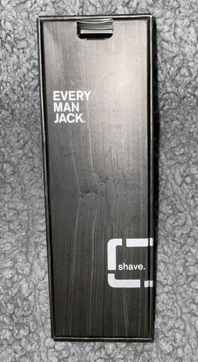 Every Man Jack 282049003262 Black Razor Set For Men With 4 Refill Cartridges Display Stand New