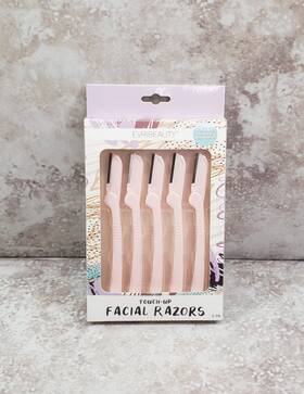Evirbeauty 714415538620 5 Exfoliating Facial Razors Folding Touch Up