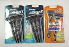 Ew2219r Assorted 3 Mach Fusion Gillette 8 Disposable Razors -