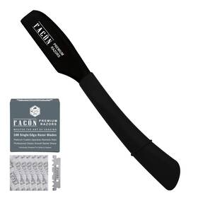 Facon 753132347252 Fac N Straight Razors For Men - Professional Barber Edge Razor Kit W
