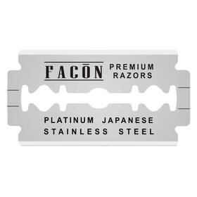 Facon 753132347344 50 Fac N Platinum Japanese Stainless Steel Double Edge Razor Blades For Safet