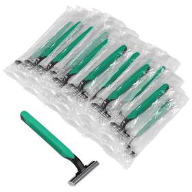 Fafortune 603693811931 Disposable Twin Blade Razors In Bulk - 100pcs Individually Wrapped Clear Sa