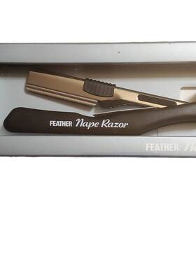 Feather 002470611402 Genuine Nape Body Styling Razor Black Folding Nr-k Barber Salon Japan