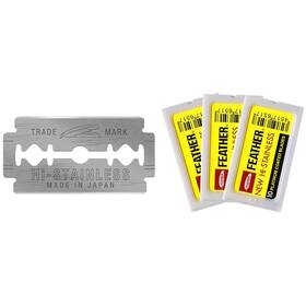 Feather 896789876560 Double Edge Safety Razor Blades - 30 Count Platinum Coated Hi-stainless S