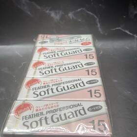 Psf-15 Feather Soft Guard 15 Sheets 75pcs Razor Blade For Sensitive Skin