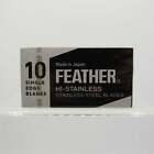 Feather Single Edge Razor Blades 10 Count