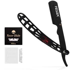 Feisier 313024515550 Straight Edge Razor With 100 Single Blades Professional Barber Cut Th