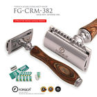 Fg-crm-382 Forgica Safety Razor Double Edge Wood Handle Derby 710822630032