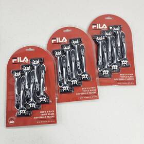 Fila 802875286721 Men S 6 Pack Triple Blade Disposable Razors - 3 Packs