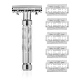 Fine 850001062367 Mr. Premium Double Edge Safety Razor For Wet Shaving Single Blade