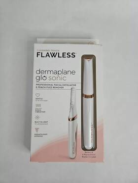 Finishing Touch 022600978558 Flawless Dermaplane Glo Sonic Lighted Facial Exfoliator