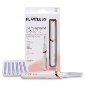 Qcj4 Finishing Touch Flawless Glo Sonic Lighted Facial Exfoliator Electric Vibrating Dermaplane Razor New-op