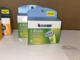 Fits Venus Handles / For Razors 024500306240 Lot 2 4-pack Soundbody 5-blade Cartridges And
