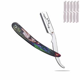 Flame Star 011586689725 Joker Coated Barber Straight Edge Salon Hair Cut 1 Count Pack Of Silver
