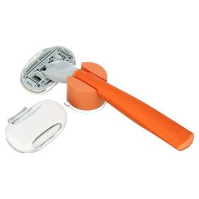 Flamingo 810075080148 5-blade Womens Razor 1 Papaya Handle 2 Blade Cartridges