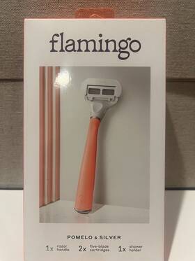 Flamingo 810075080155 5-blade Womens Razor - 1 Handle 2 Blade Refills German