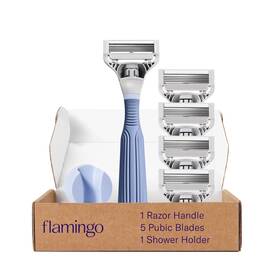 Flamingo 810075082296 Pubic Hair Razor For Women Starter Set 1 Handle 4